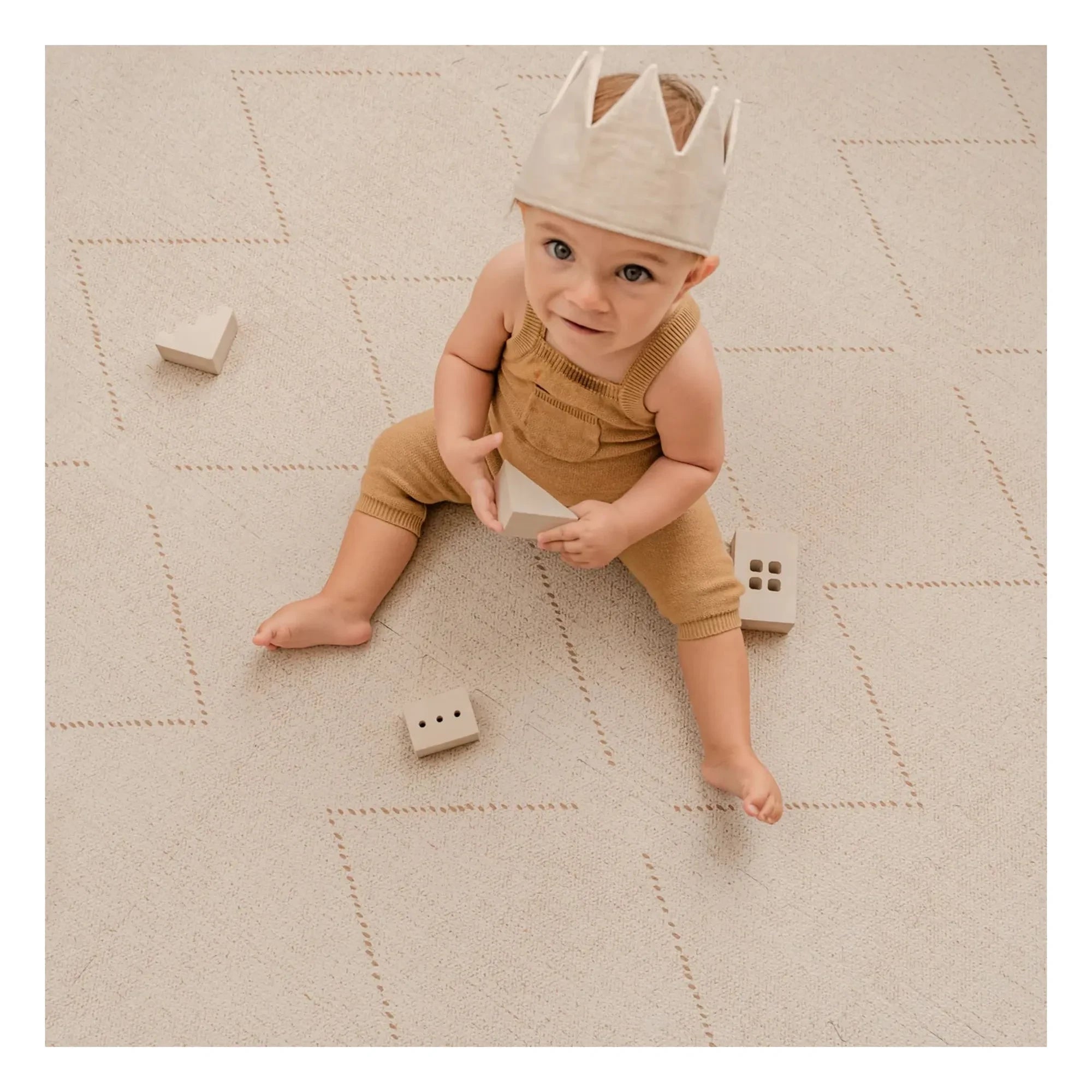 Toddlekind - Alfombra de juegos modular Tulum | Crema