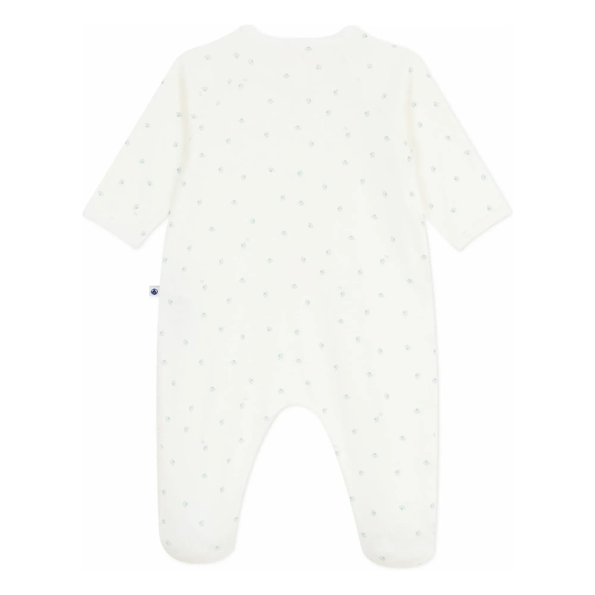 Petit Bateau - Pijama Dormilón Pati de Algodón Orgánico | Blanco