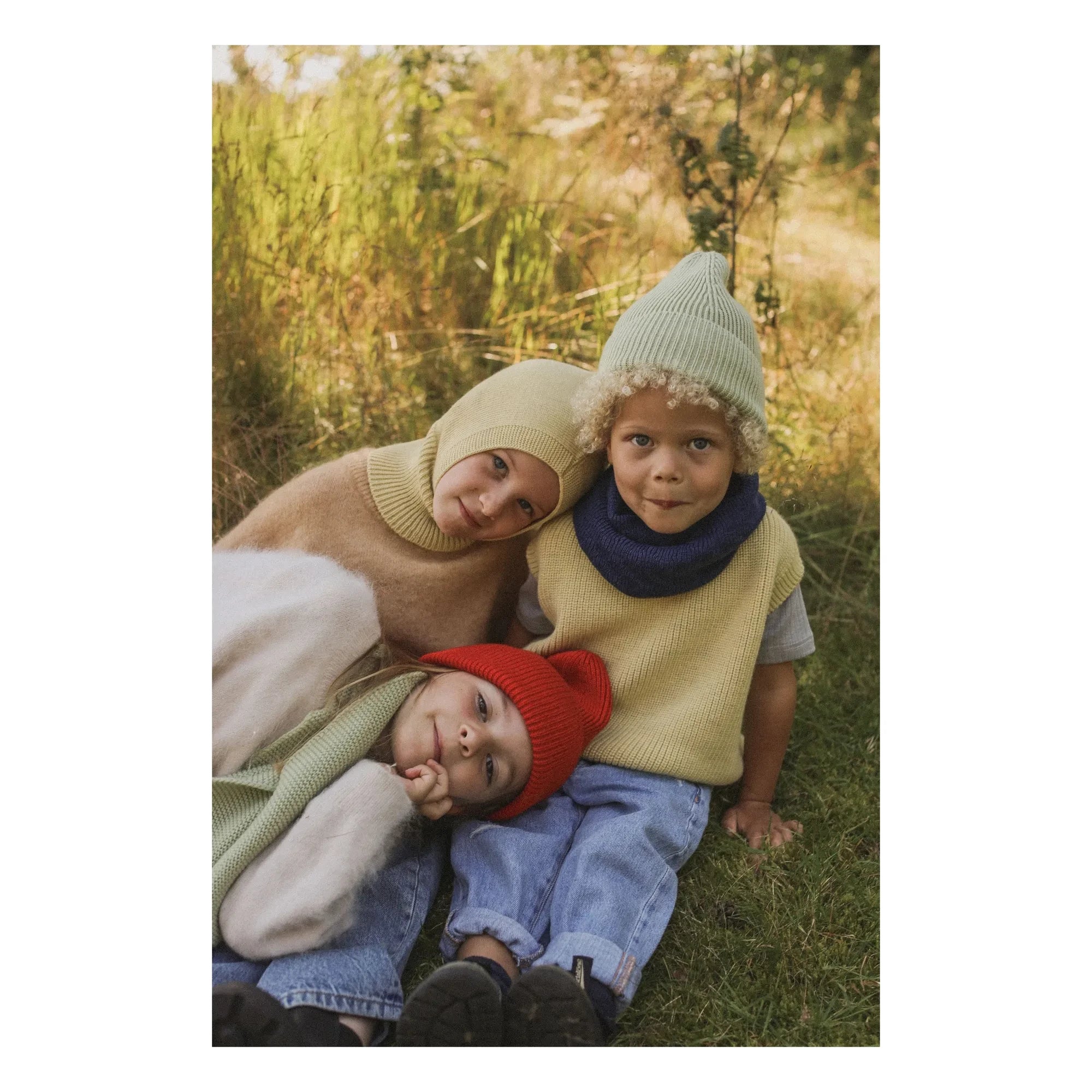 Hvid - Gigi Merinos Yün Boyunluk | Lacivert