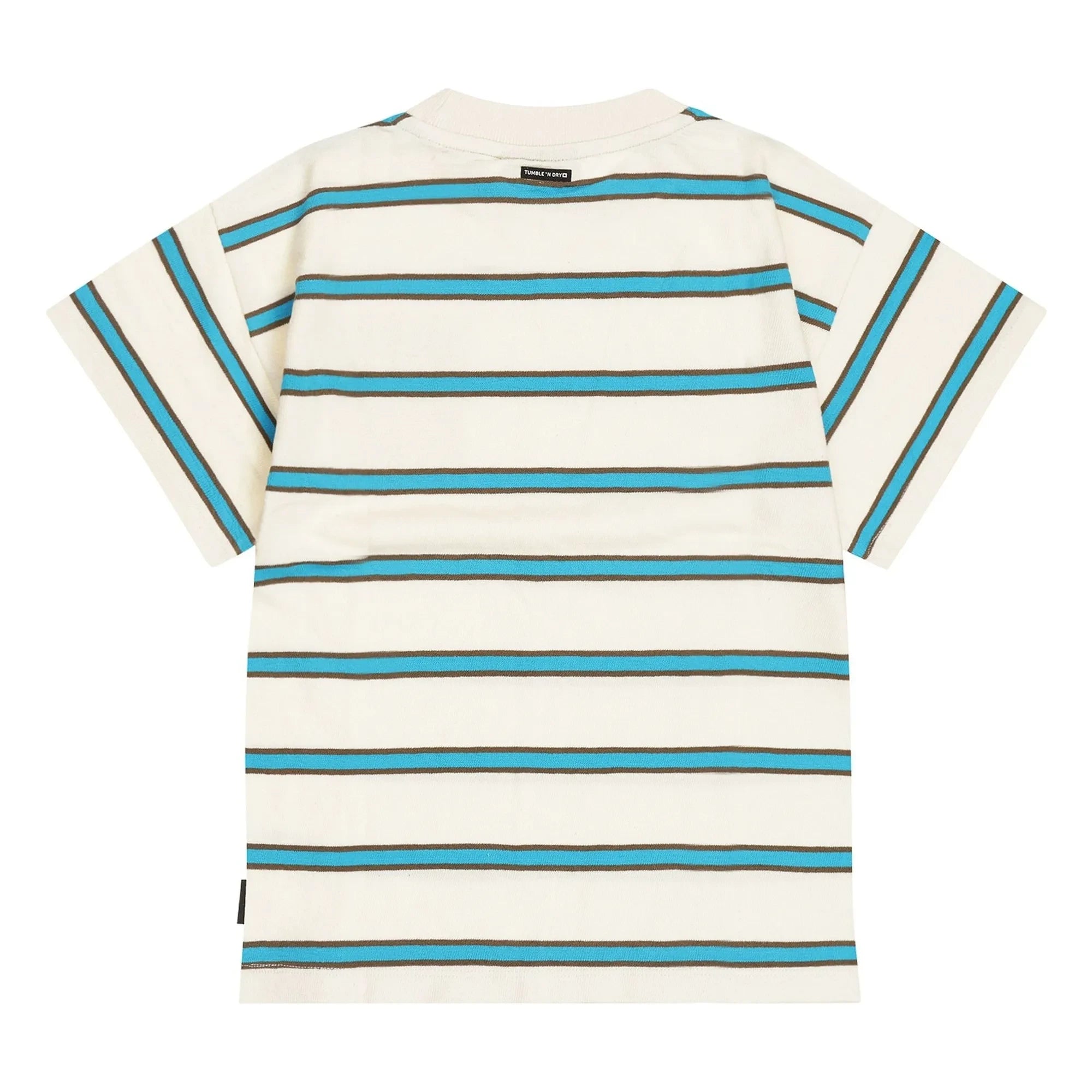 Tumble N'Dry - Camiseta Oceano Oversize de Algodón Orgánico a Rayas | Azul