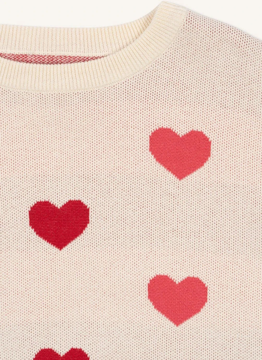 Konges Sløjd - Lapis Kazak Hearts Organik Pamuk | Açık Pembe