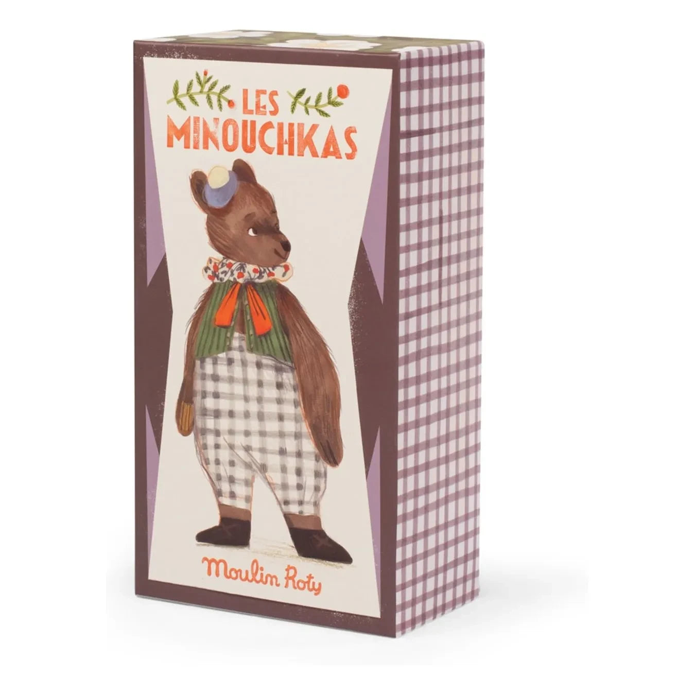 Moulin Roty - Oso de peluche Papa Oso pardo con caja | Marrón