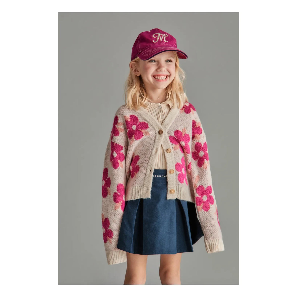 Mipounet - Falda Nina Pilili de Fibras Recicladas | Azul