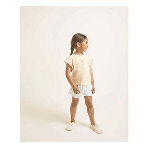 Búho - Pantalones cortos vaqueros con borlas de lyocell | Aqua