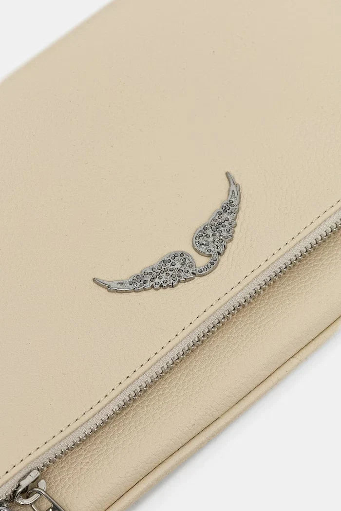 Bolso de piel granulada Zadig&Voltaire ROCK LEATHER para mujer