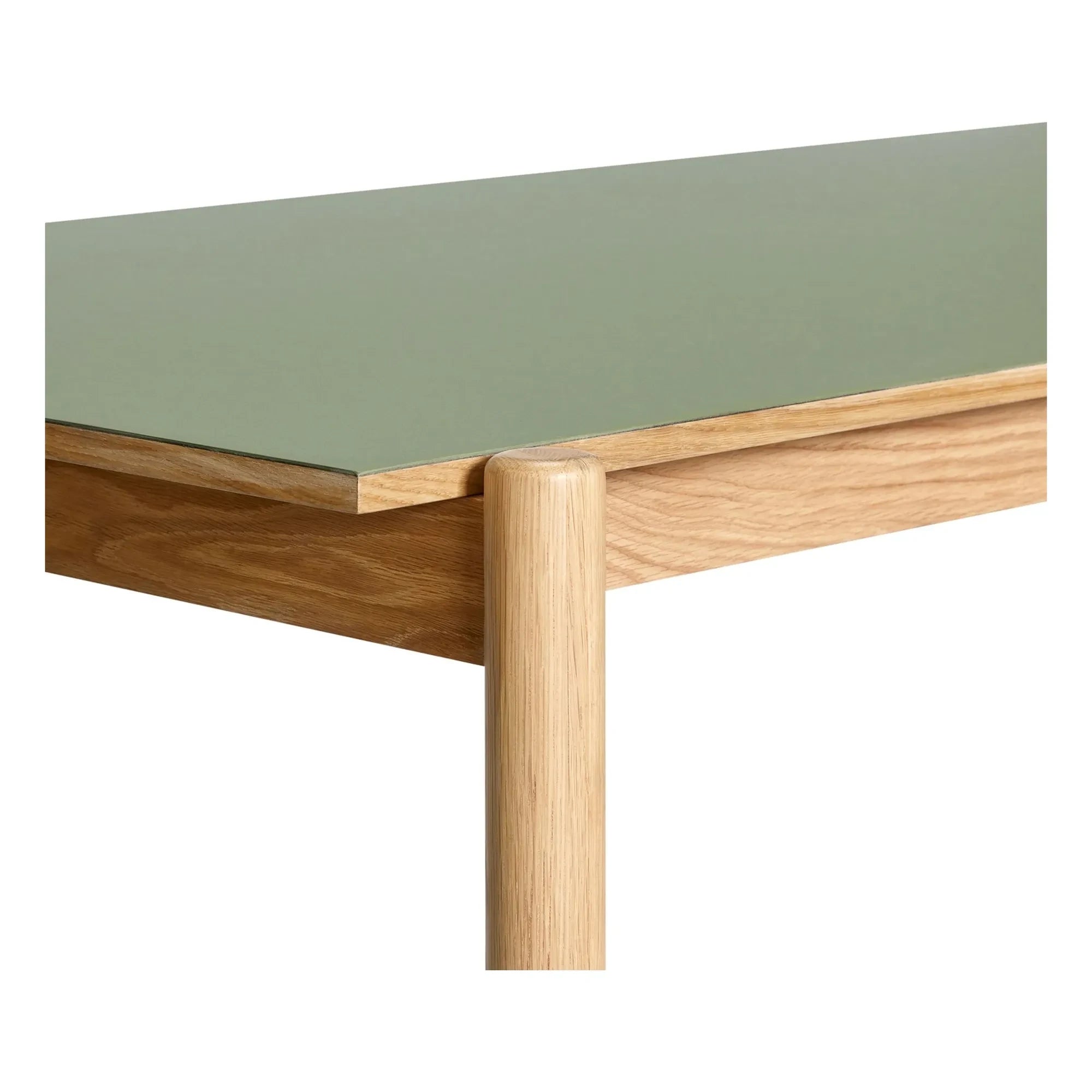 Hübsch - Mesa de comedor de roble cruzado | Oliva