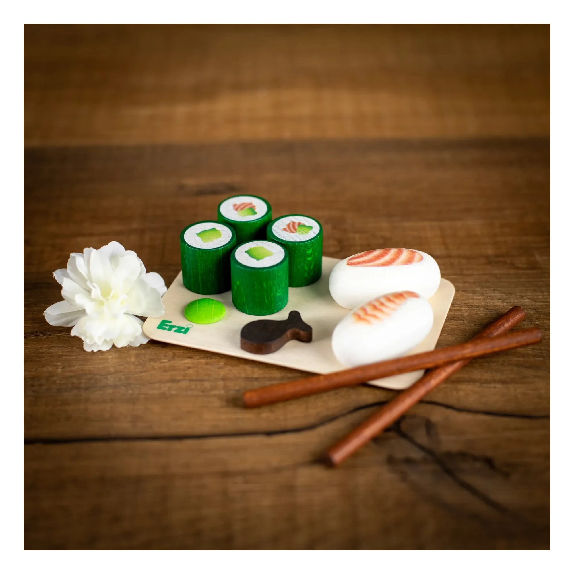 Erzi - Juego de juguete de sushi - 11 piezas