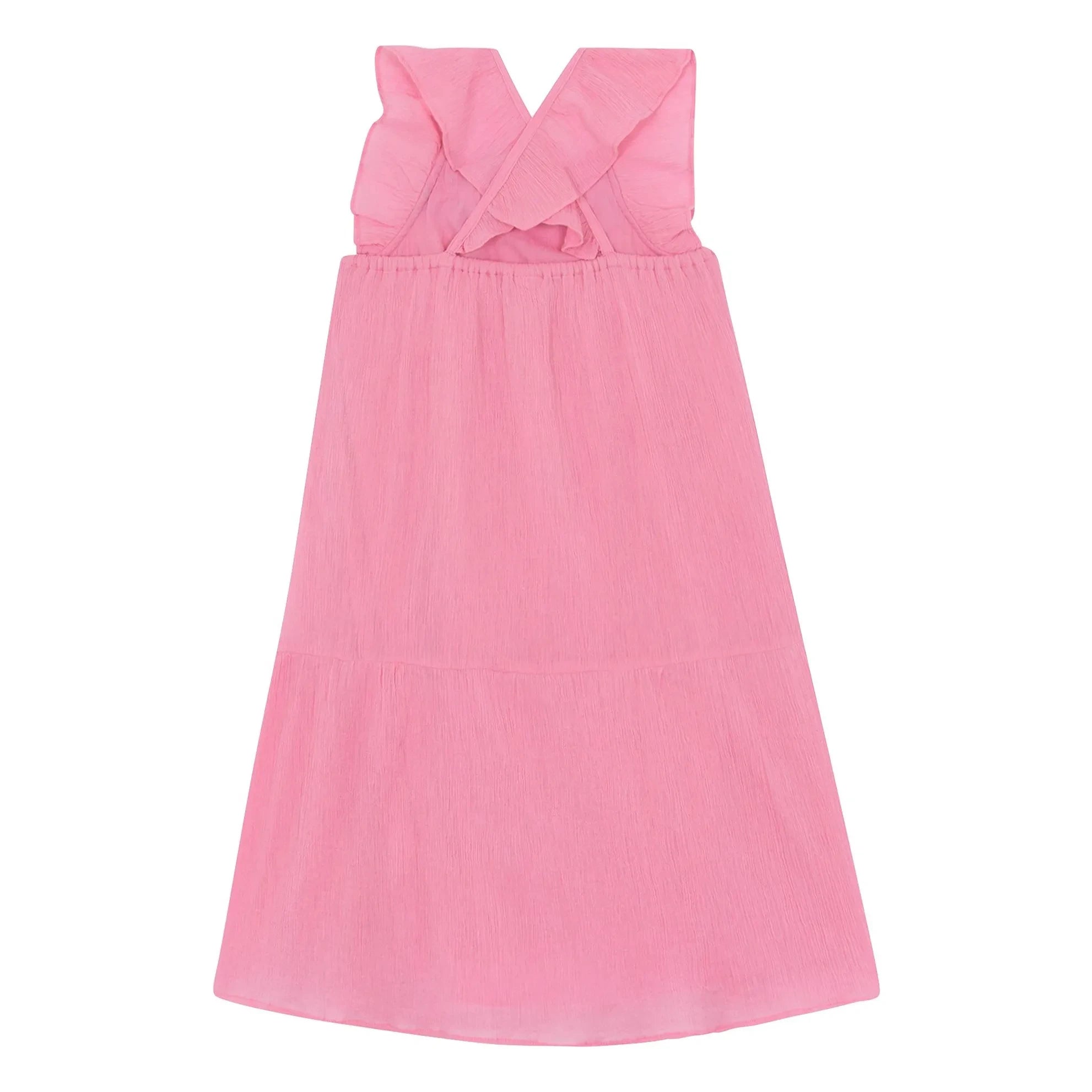 Bonton - Vestido con fruncido Neptune | Rosa chicle
