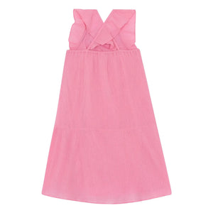 Bonton - Vestido con fruncido Neptune | Rosa chicle
