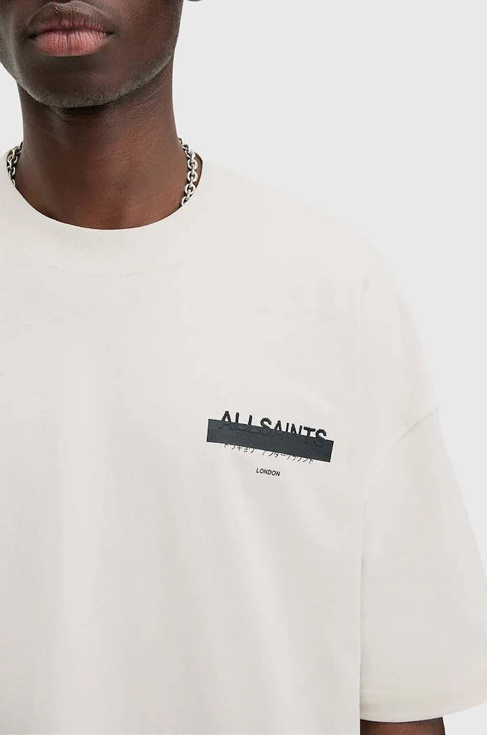 AllSaints REDACT SS CREW Camiseta de algodón