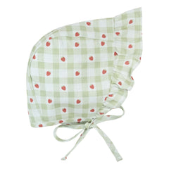 Petit Lem - Gorro a cuadros de algodón orgánico | Verde