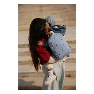Studio Noos - Mochila Puffy Hearts | Azul claro