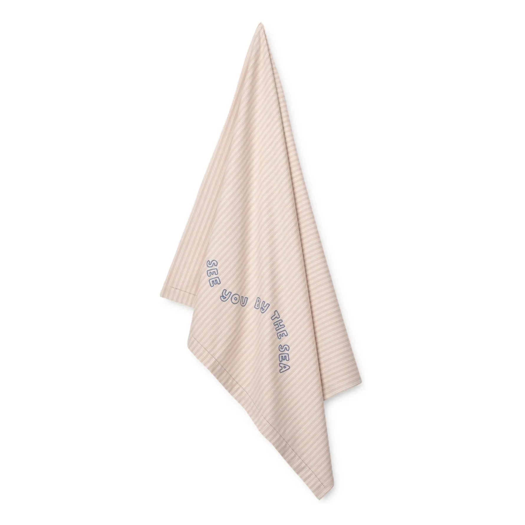 Liewood - Toalla de playa Paige de algodón orgánico | Rayas teñidas en hilo Sorbet rose/Creme de la creme