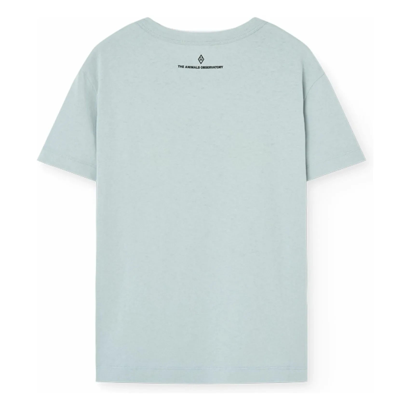 The Animals Observatory - Camiseta con estampado de gallo de algodón orgánico | Azul claro