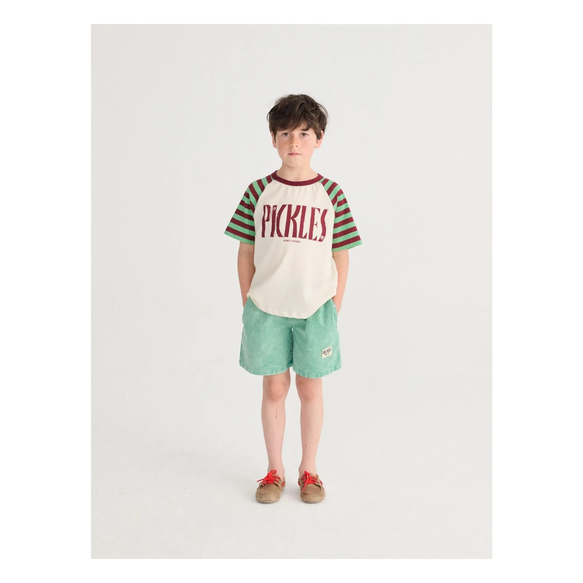Bobo Choses - Camiseta de Algodón Orgánico Pickles | Blanco