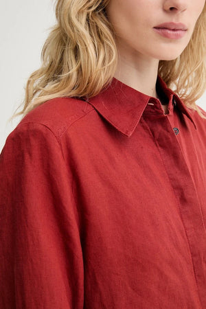 Vestido camisero de lino Marc O'Polo