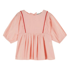 Emile et Ida - Blusa con volantes voile | Rosa pálido