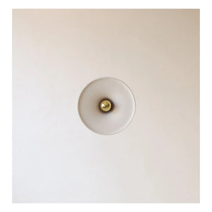 Masamé - Lámpara de pared de cerámica Gigaro en masa | Blanco cálido