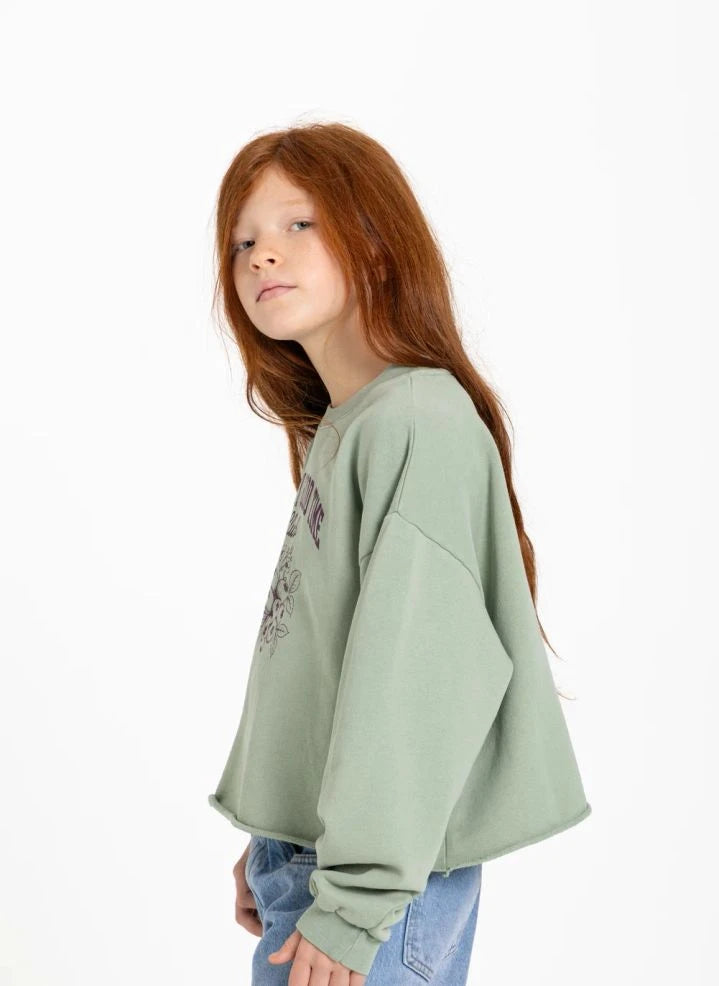 Hundred Pieces - Belmont Blueberry Sudadera Orgánica de Algodón | Verde