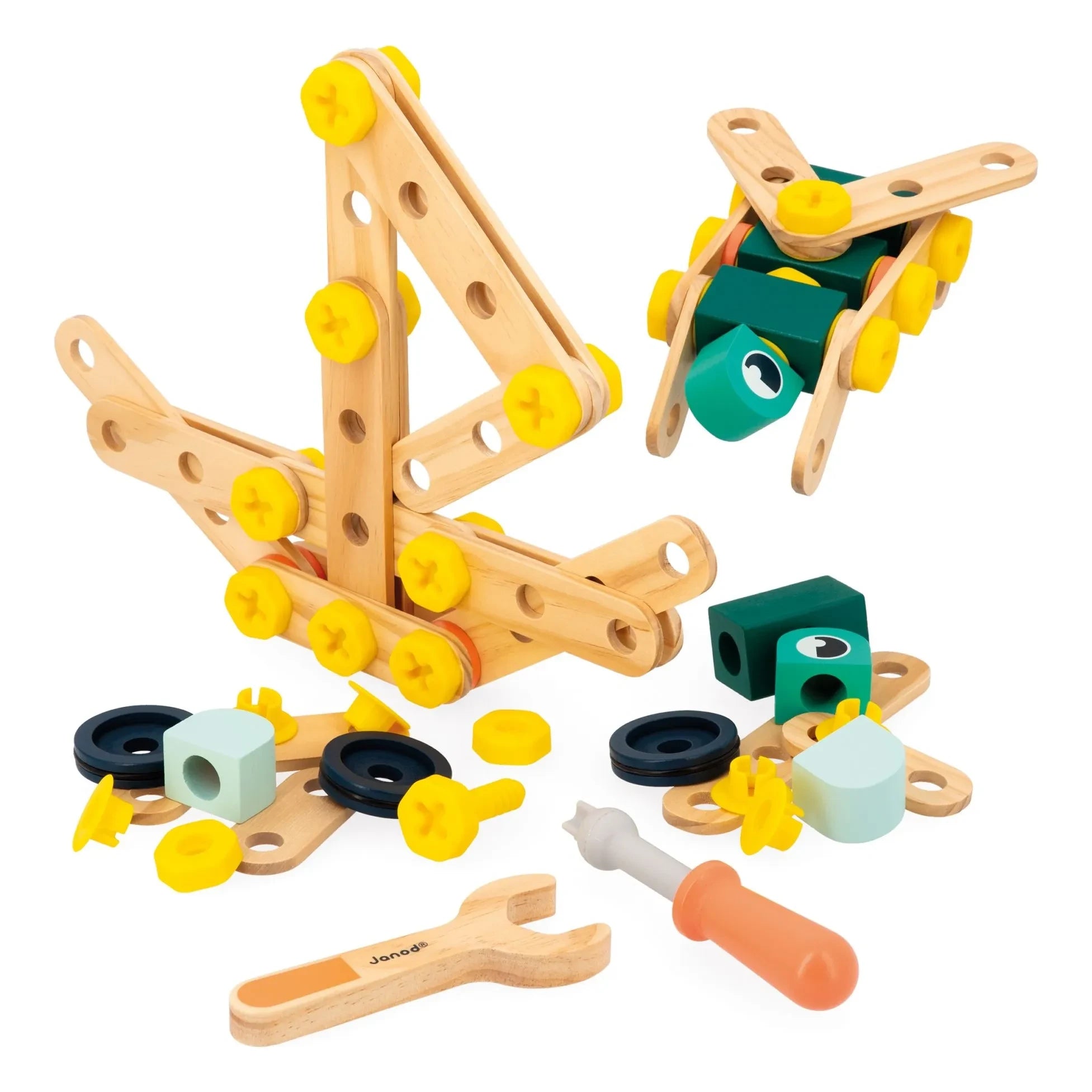Janod - Brico'Kids Barril - 100 piezas