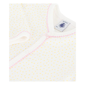 Petit Bateau - Pijama de algodón orgánico para bebé | Blanco