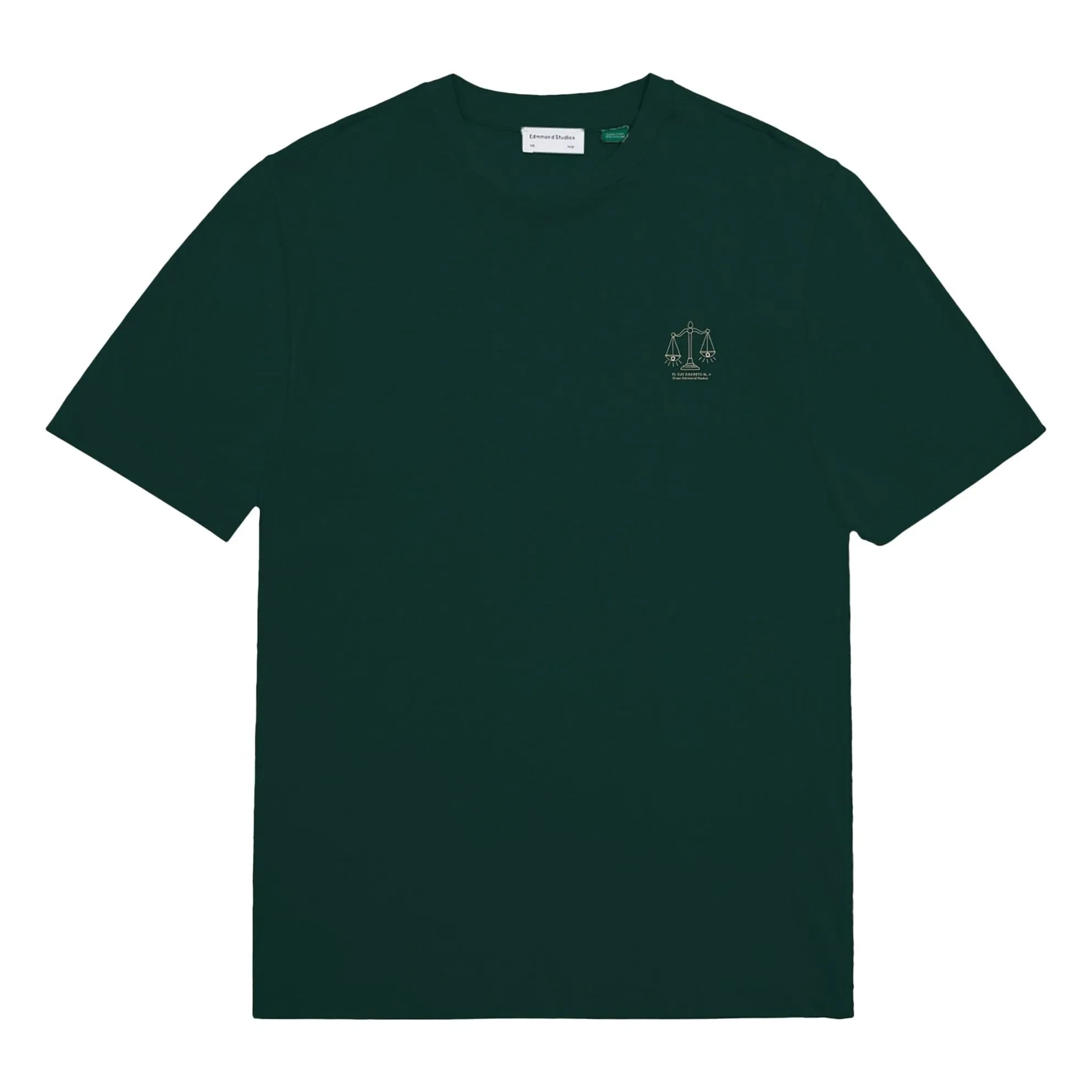 Edmmond Studios - Camiseta El Ojo Discreto | Verde Oscuro