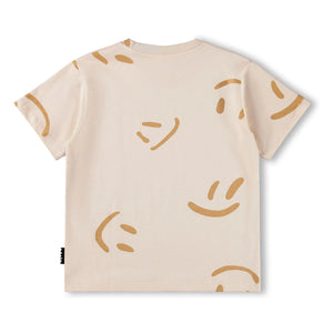 Molo - Camiseta de algodón orgánico Riley Smiles | Beige