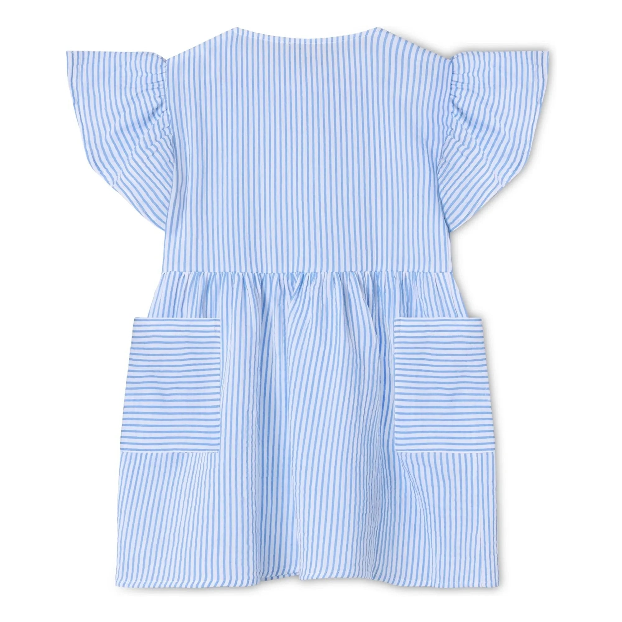 Fliink - Vestido Cha Cha a rayas | Azul claro