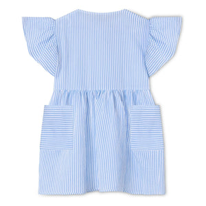 Fliink - Vestido Cha Cha a rayas | Azul claro