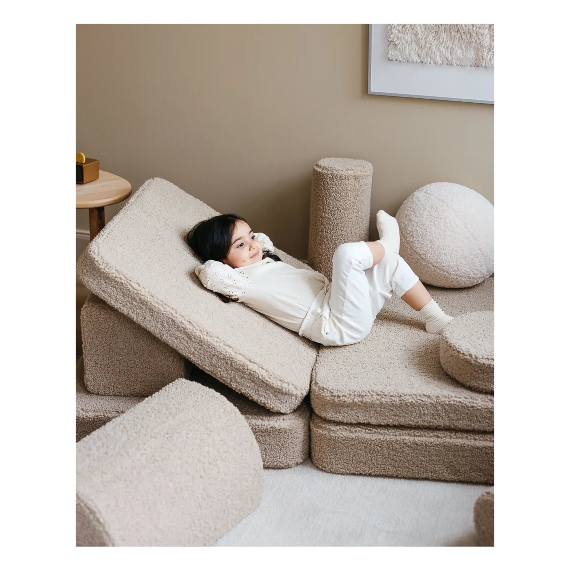 Wigiwama - Sofá modular de peluche | Beige