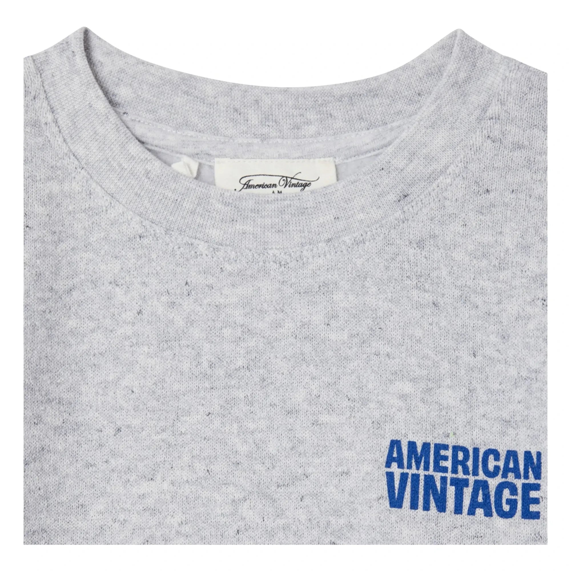 American Vintage - Top de sudadera de manga corta Evona | Gris jaspeado