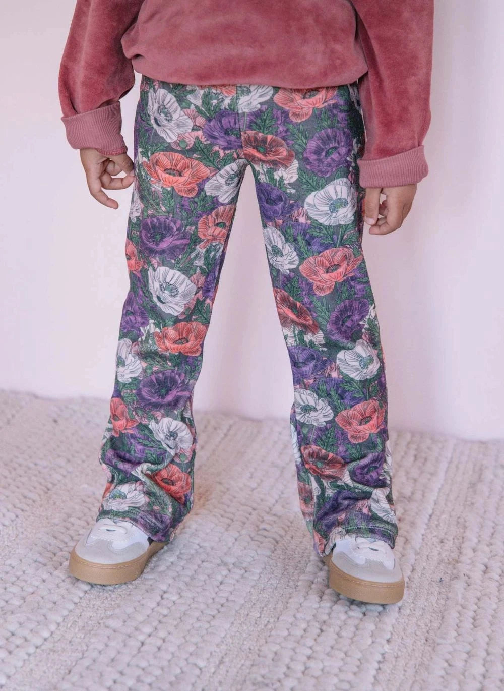 Studio Bohème - Charly Pantalones Leggings de Algodón Orgánico | Morado