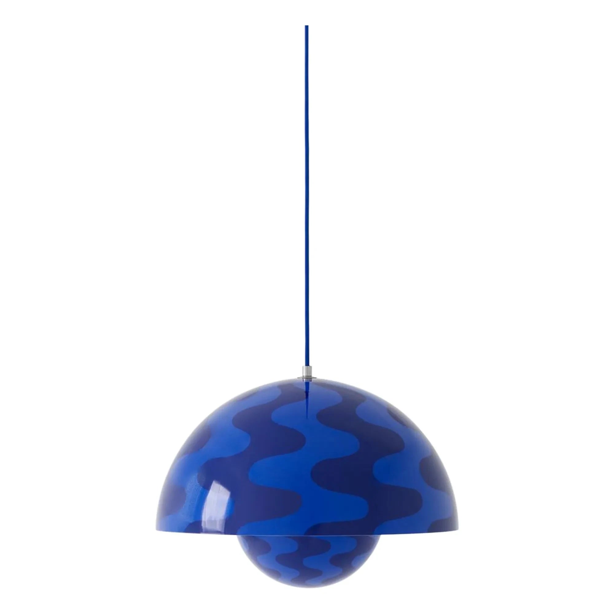 & Tradition - Lámpara de suspensión Flowerpot VP7 con motivos, Verner Panton | Cobalto