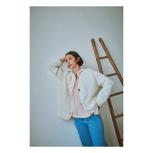 Poudre Organic - Chaqueta Acolchada de Algodón Orgánico Millet | Amarillo