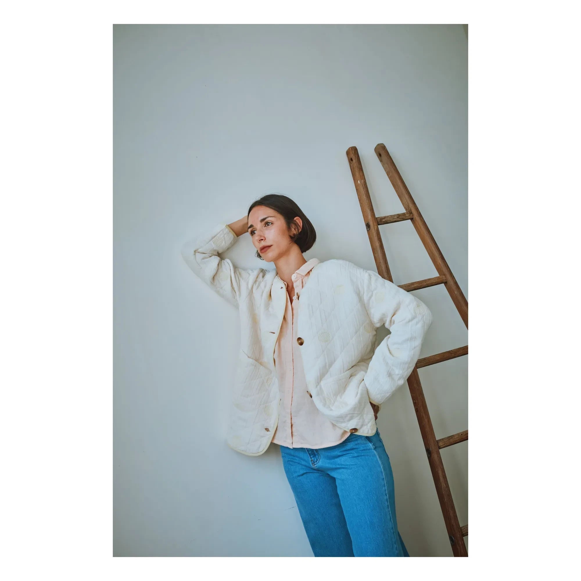 Poudre Organic - Chaqueta Acolchada de Algodón Orgánico Millet | Amarillo