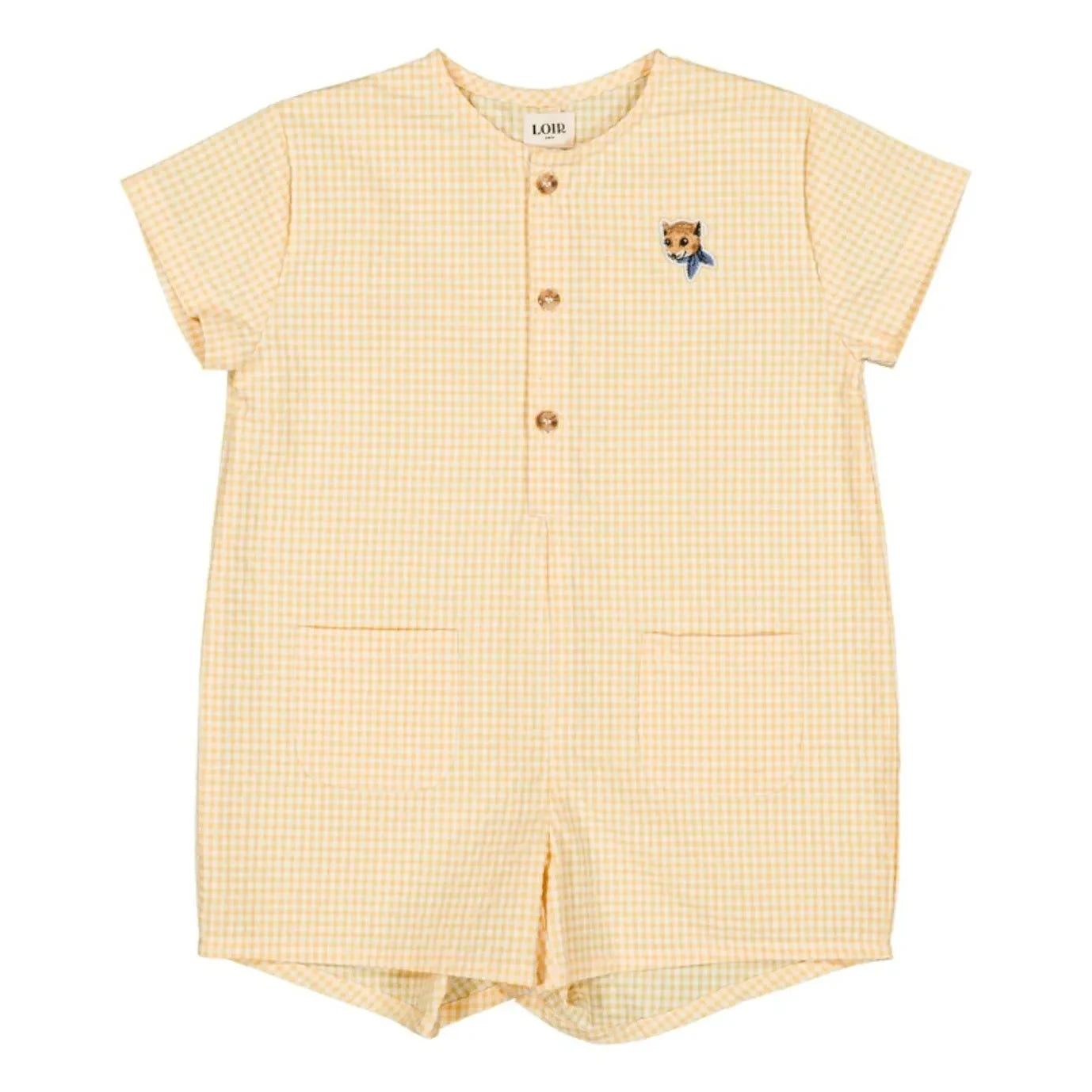 Loir - Mono Vichy de Algodón Orgánico Arsène | Amarillo