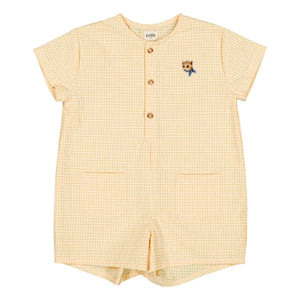 Loir - Mono Vichy de Algodón Orgánico Arsène | Amarillo