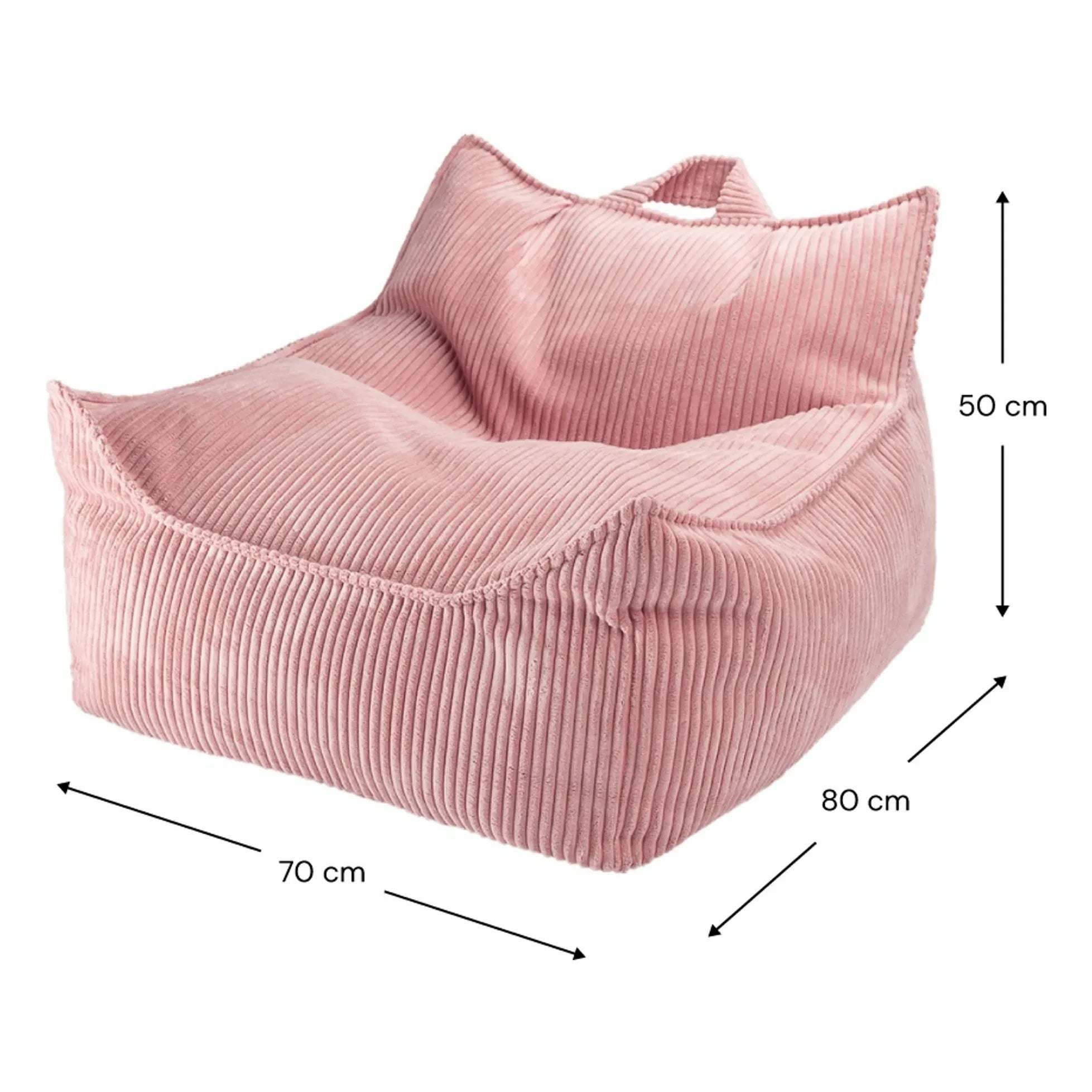 Wigiwama - Sillón de terciopelo | Rosa