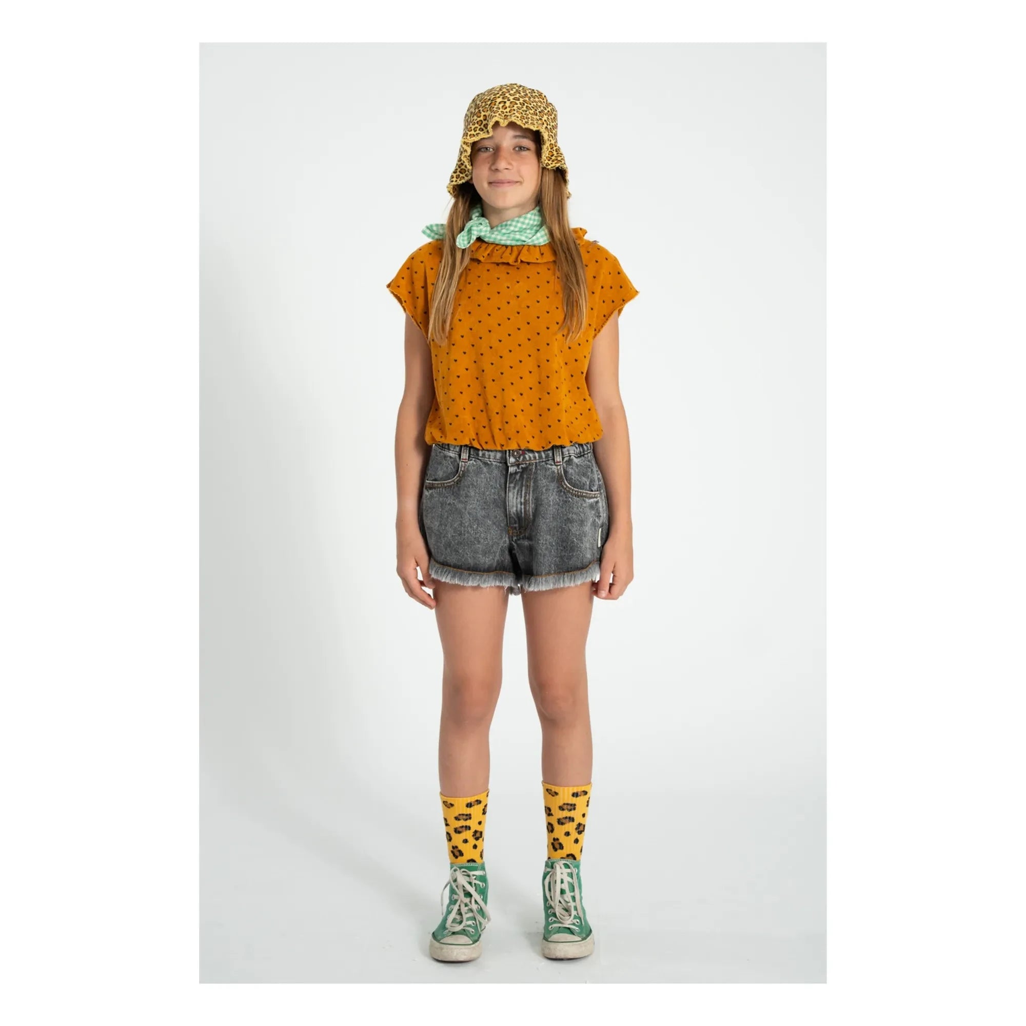 Piupiuchick - Pantalones cortos vaqueros con borlas | Negro