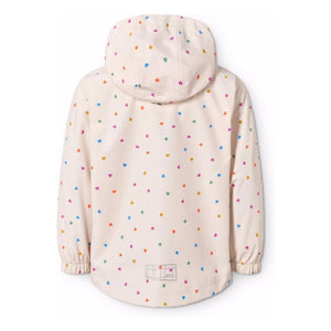 Molo - Chaqueta impermeable de fibra reciclada Waiton Cœurs | Rosa pálido