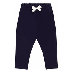 Petit Bateau - Pantalones de felpa de algodón orgánico | Azul noche