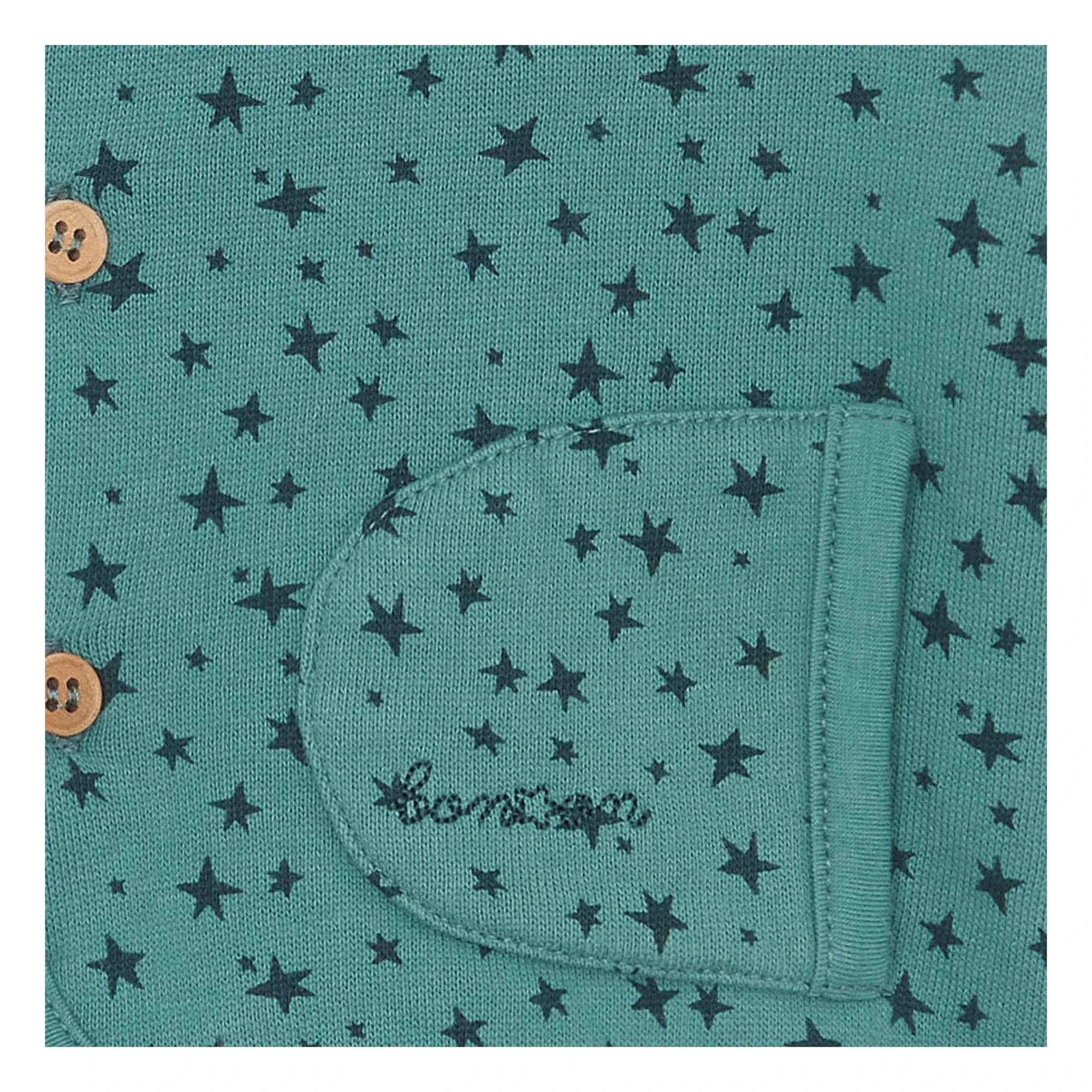 Bonton - Chaleco con capucha Lee | Azul pavo real