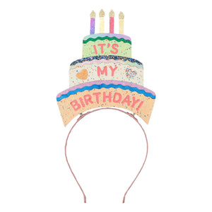 Mimi & Lula - Diadema de pastel de cumpleaños | Naranja