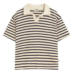 Cozmo - Polo de Algodón Orgánico a Rayas Drake | Azul Marino