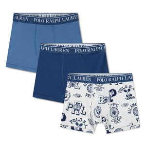 Ralph Lauren - 3’lü Polo Ralph Lauren Boxer Şort Seti | Beyaz