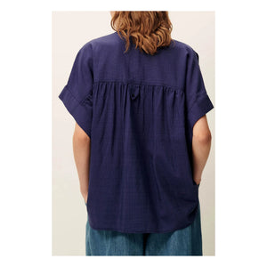 Sessùn - Blusa Camille | Azul marino