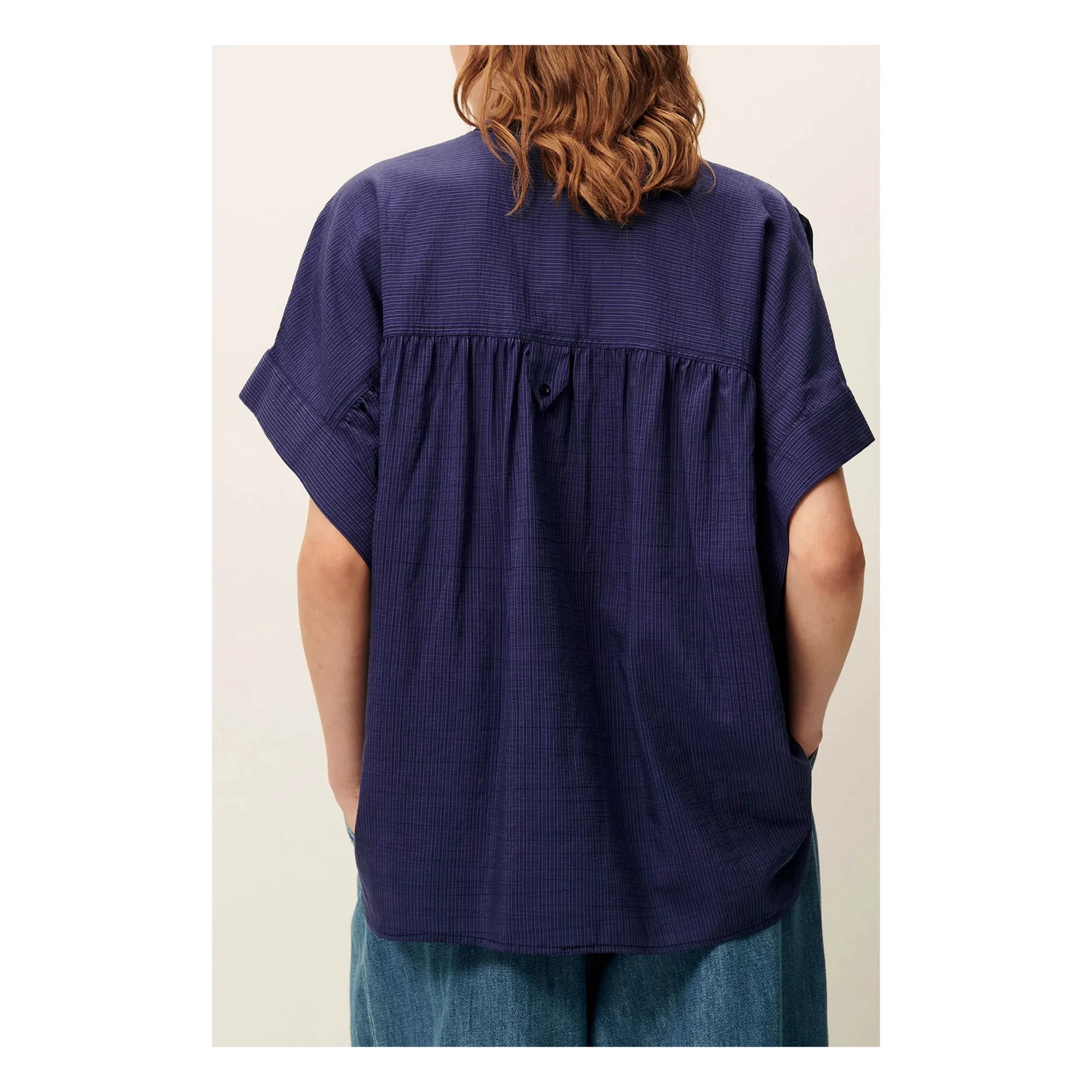 Sessùn - Blusa Camille | Azul marino