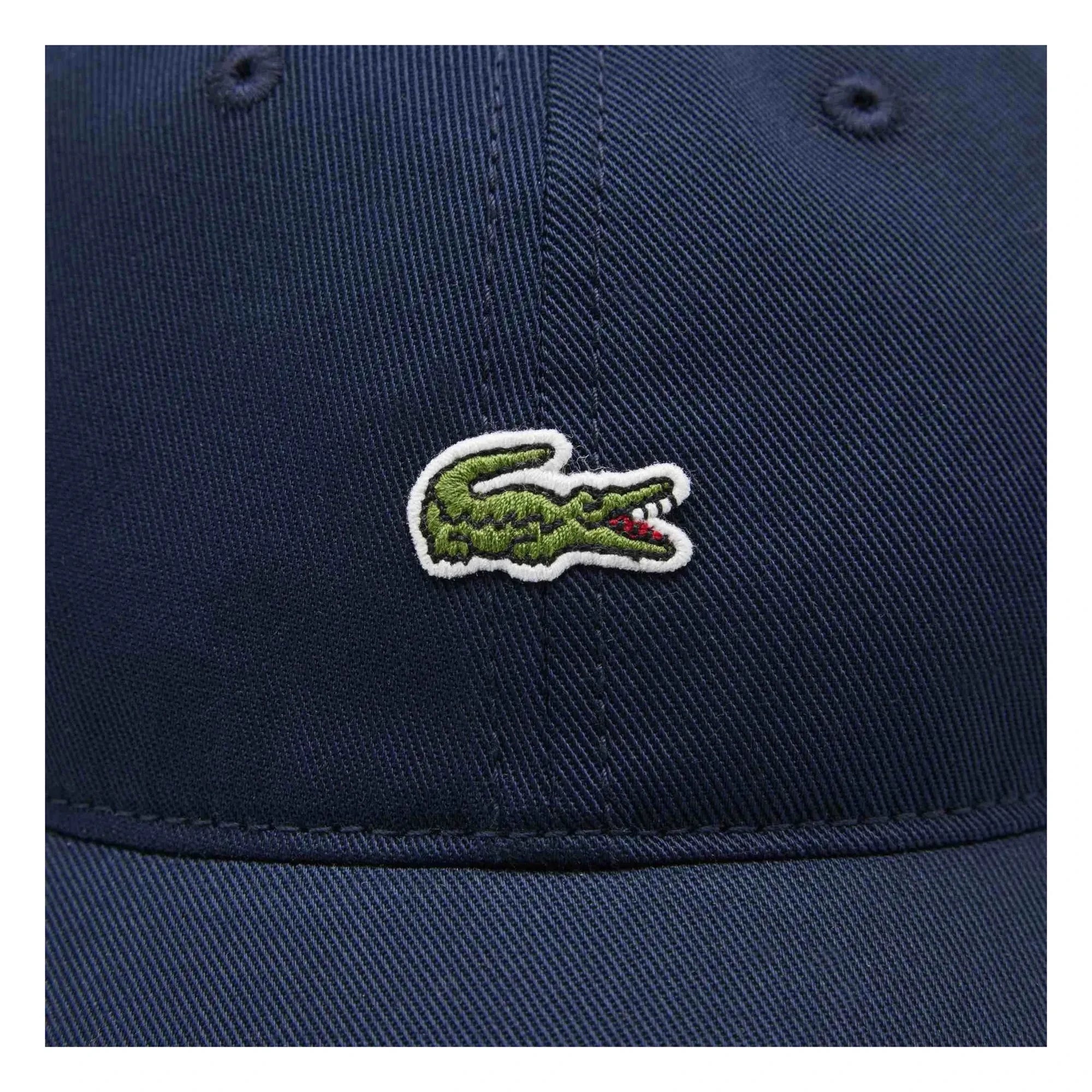 Lacoste - Gorra de algodón orgánico con logo | Azul marino