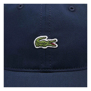 Lacoste - Gorra de algodón orgánico con logo | Azul marino