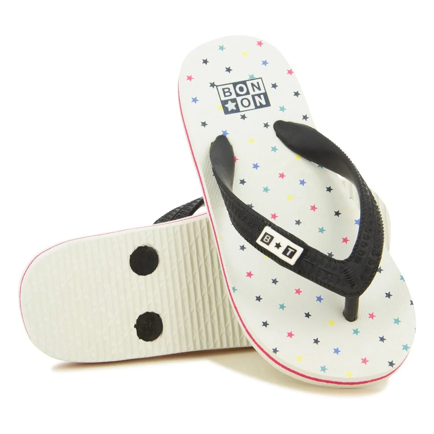 Bonton - Chanclas con tira entre los dedos Paf | Blanco